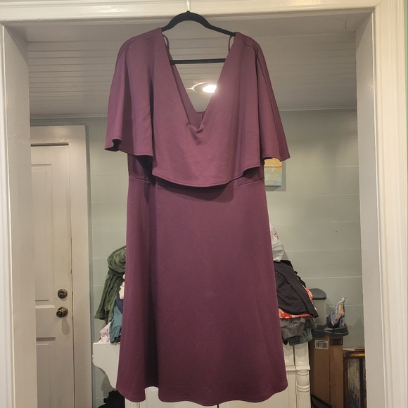 Cape midi shift dress ASOS Curve - Picture 3 of 11